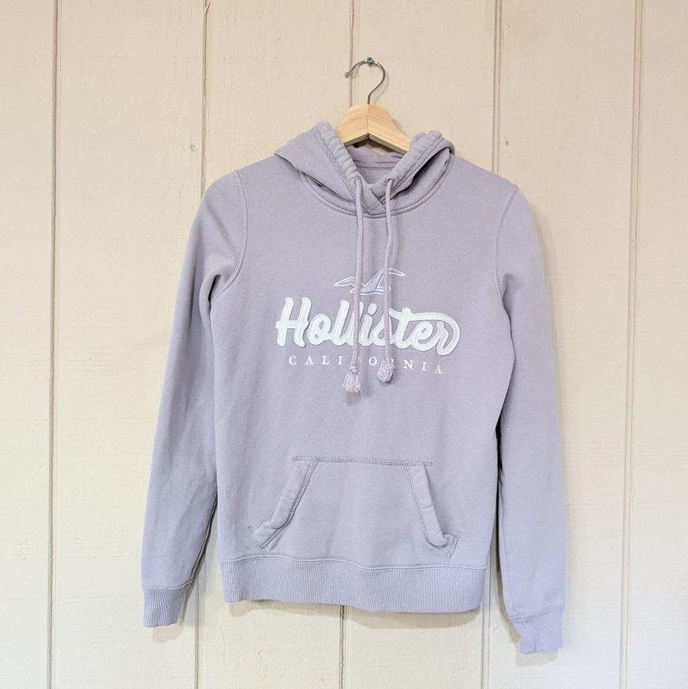 Hollister Y2K Lavender Pastel Purple Hoodie Comy